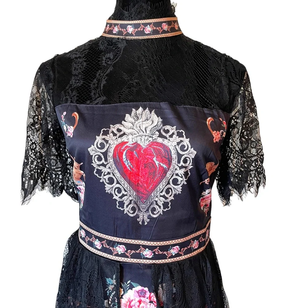 Stunning & Fun Lace Accent Dress The Rozmundah - Picture 2 of 13